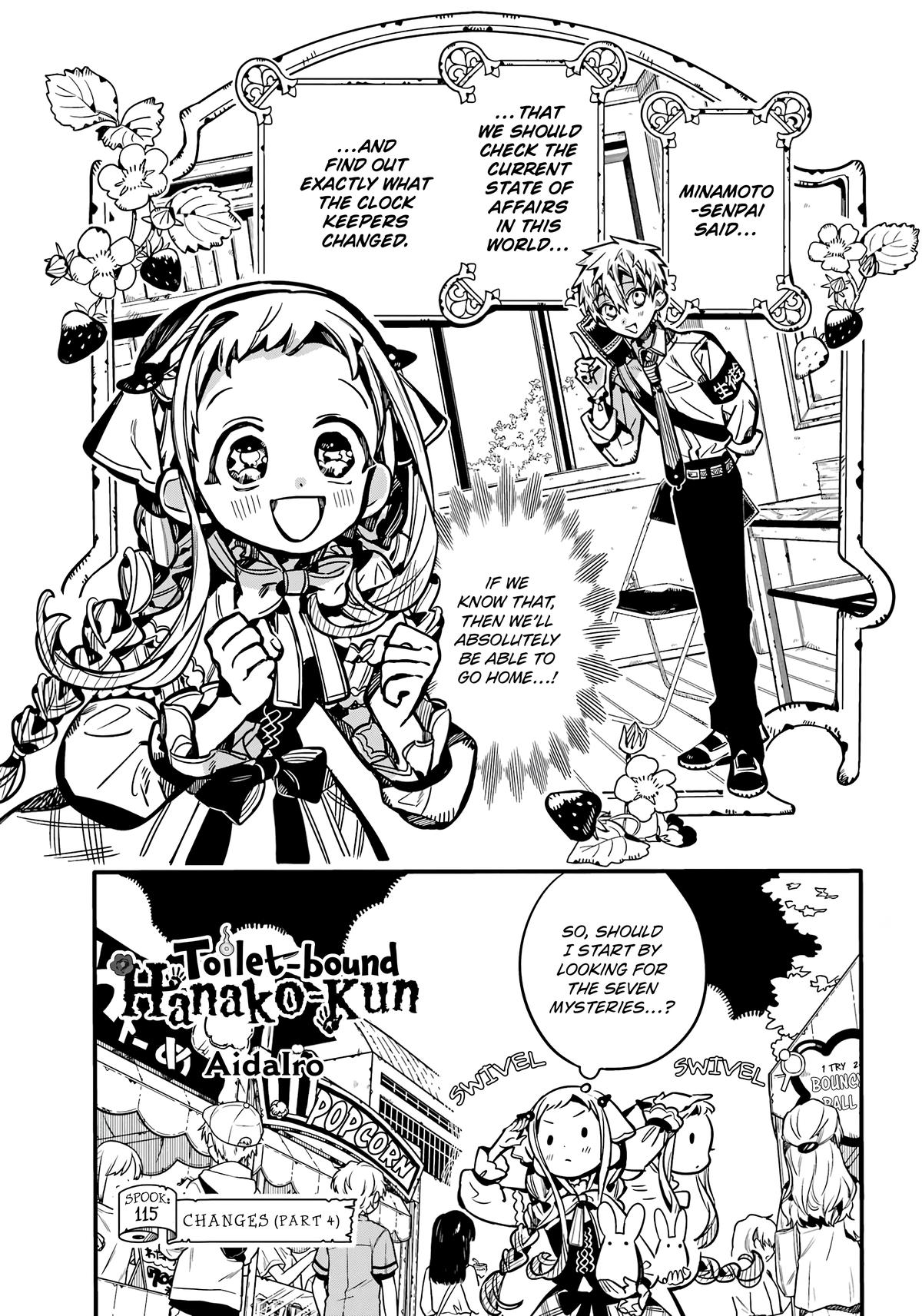 Toilet-Bound Hanako-kun Chap 115 - Next Chap 116