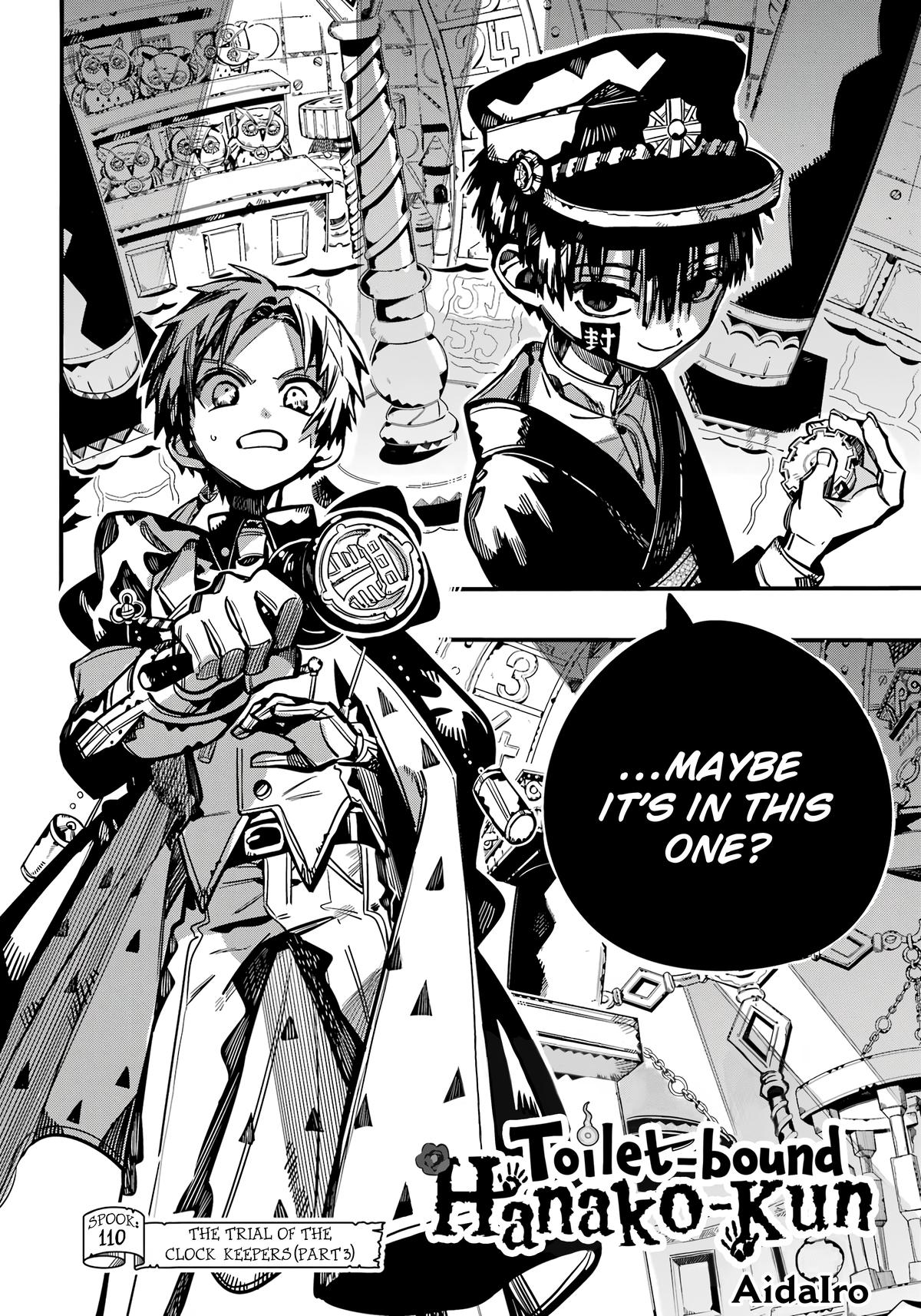 Toilet-Bound Hanako-kun Chap 110 - Next Chap 111