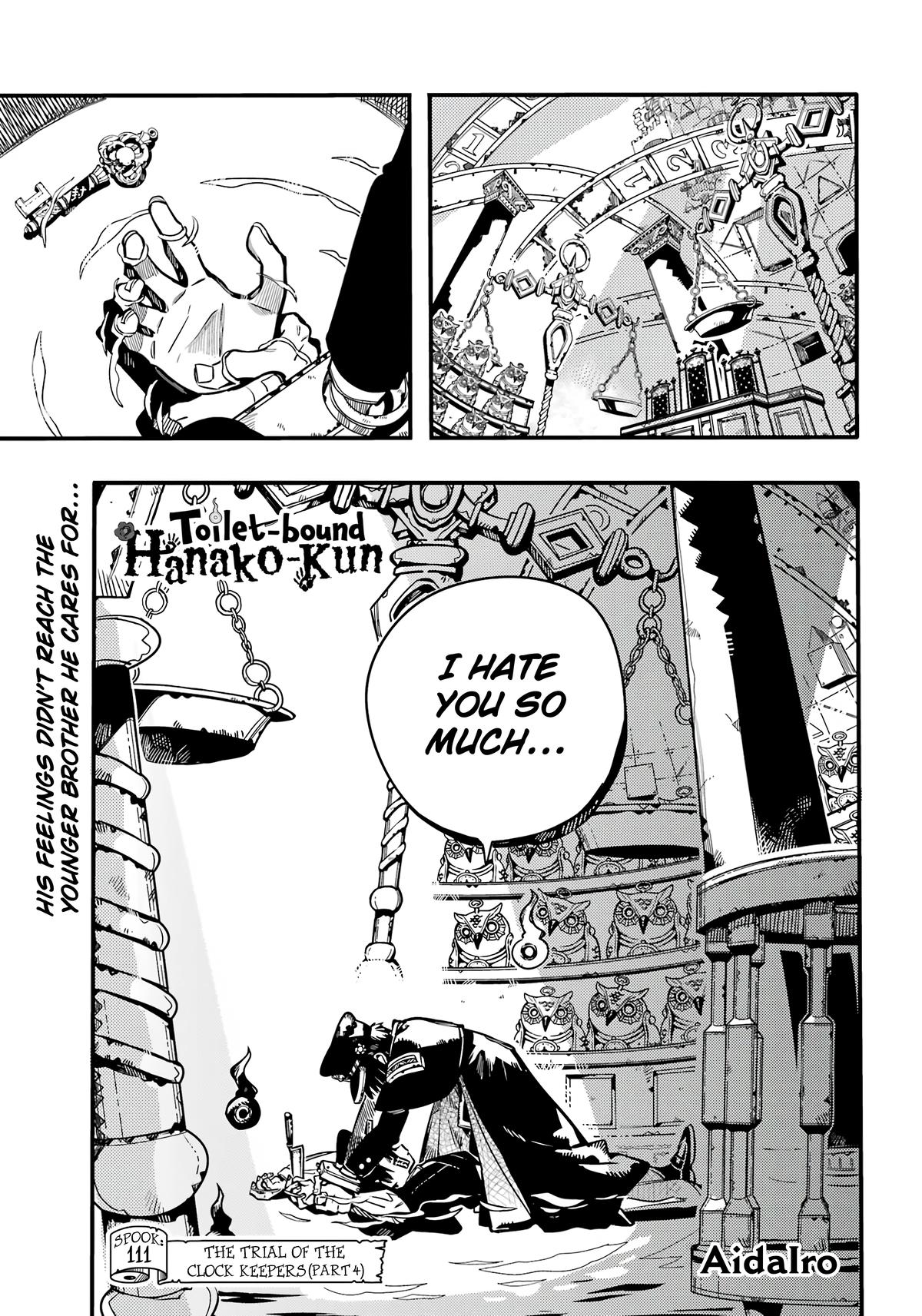 Toilet-Bound Hanako-kun Chap 111 - Next Chap 112