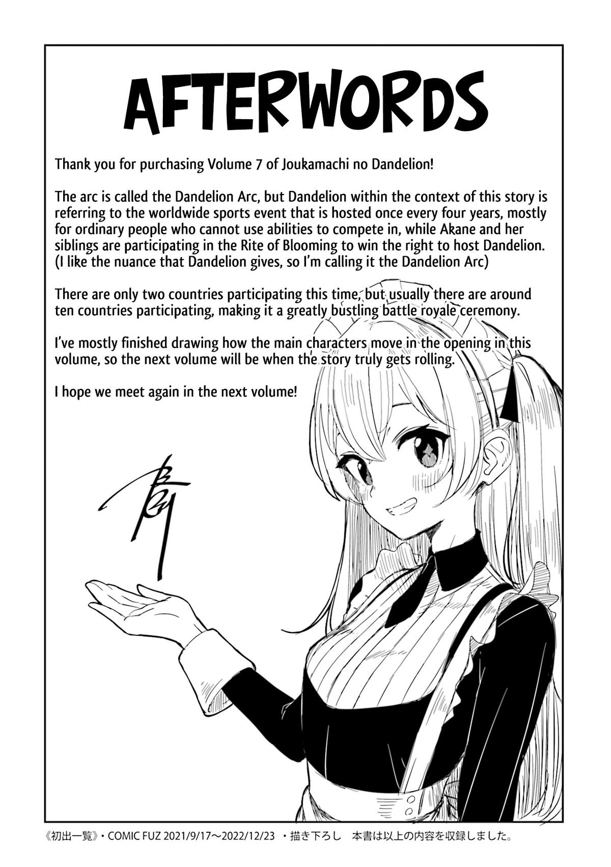 Joukamachi no Dandelion Chap 65 - Next Chap 66