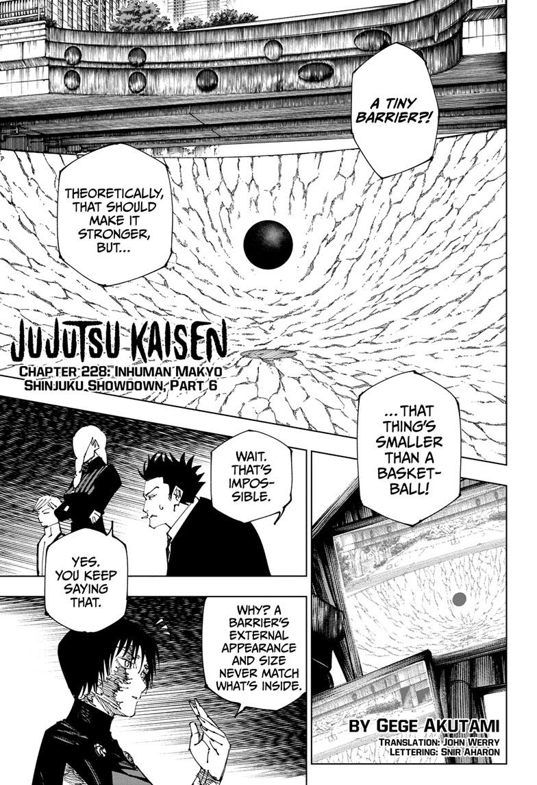 Jujutsu Kaisen Chap 228 - Next Chap 229