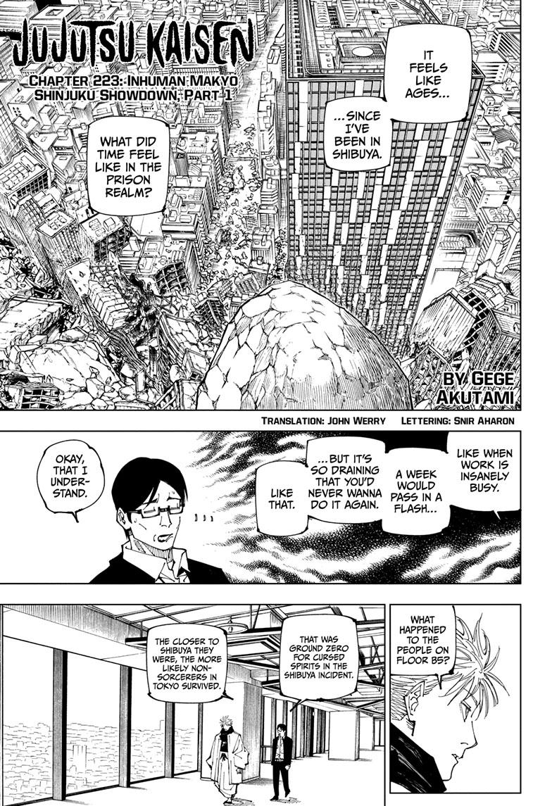 Jujutsu Kaisen Chap 223 - Next Chap 224