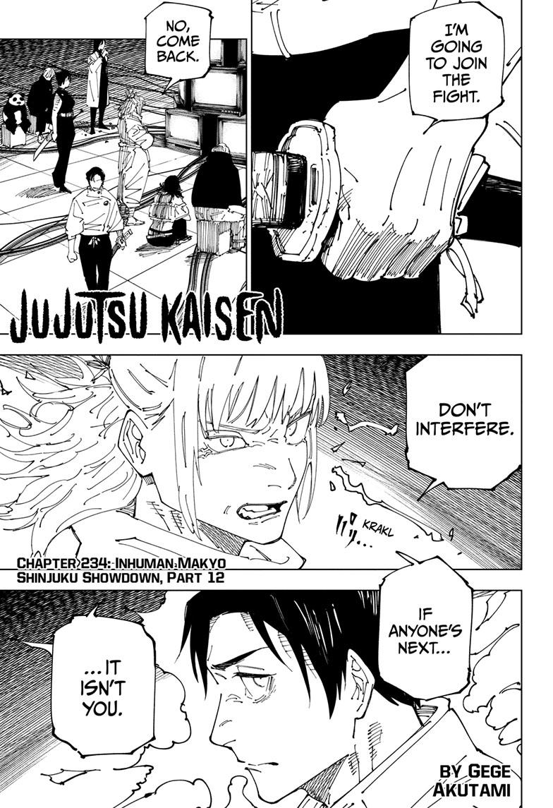 Jujutsu Kaisen Chap 234 - Next Chap 235