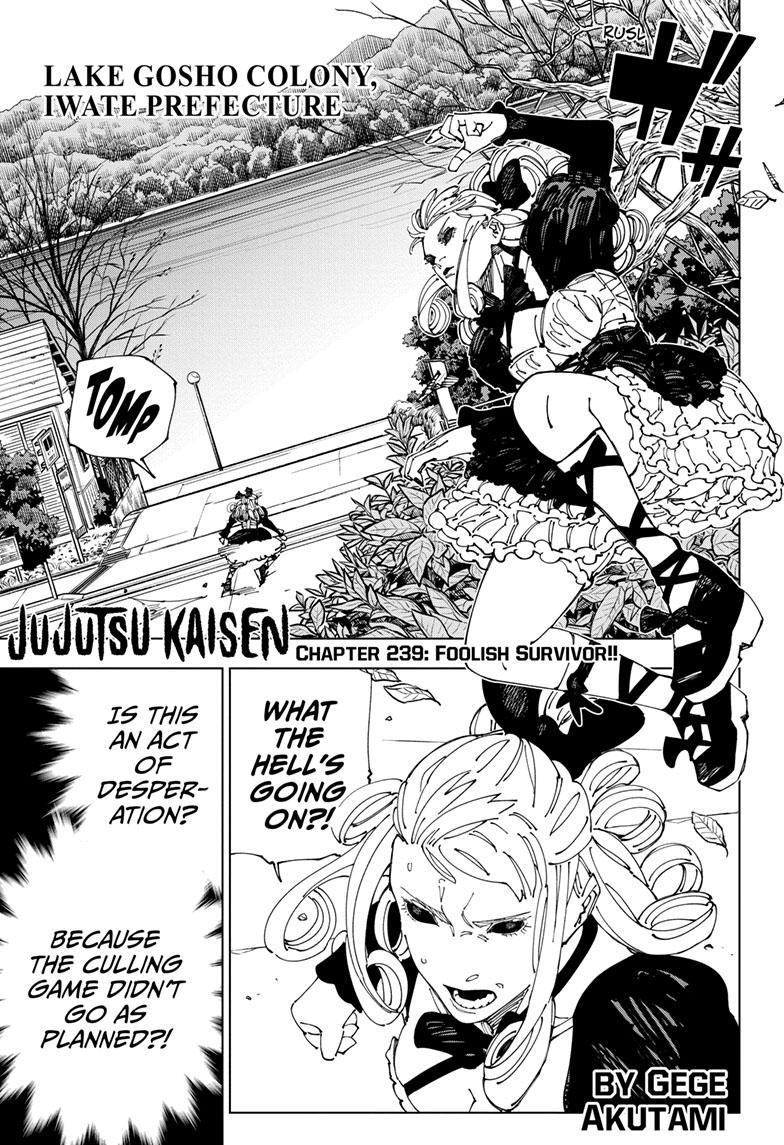 Jujutsu Kaisen Chap 239 - Next Chap 240