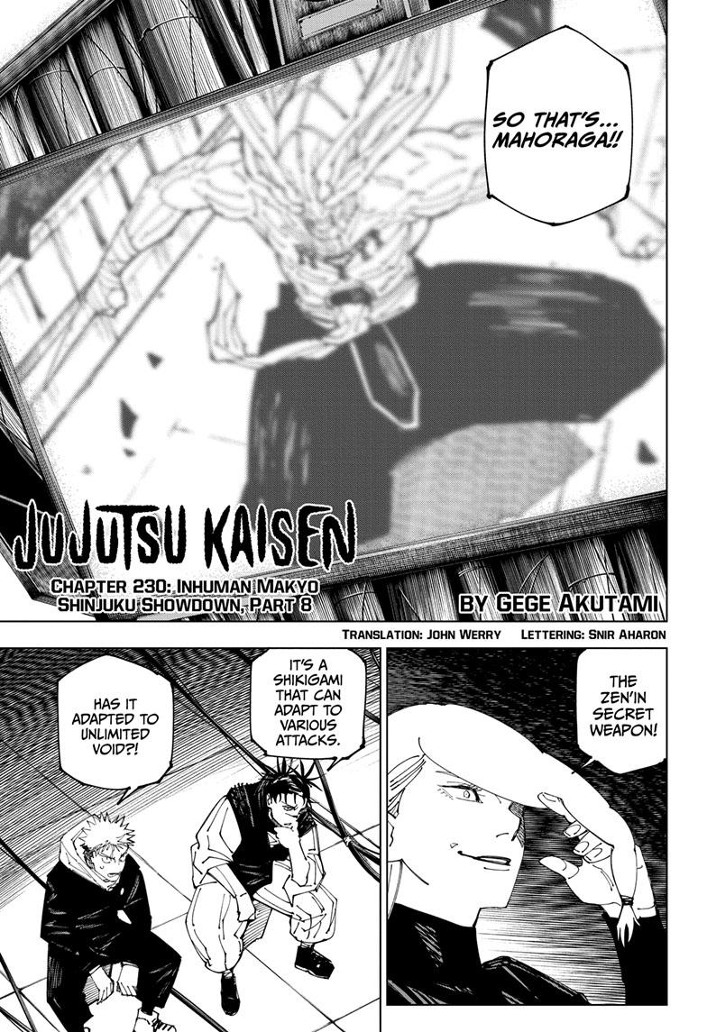 Jujutsu Kaisen Chap 230 - Next Chap 231