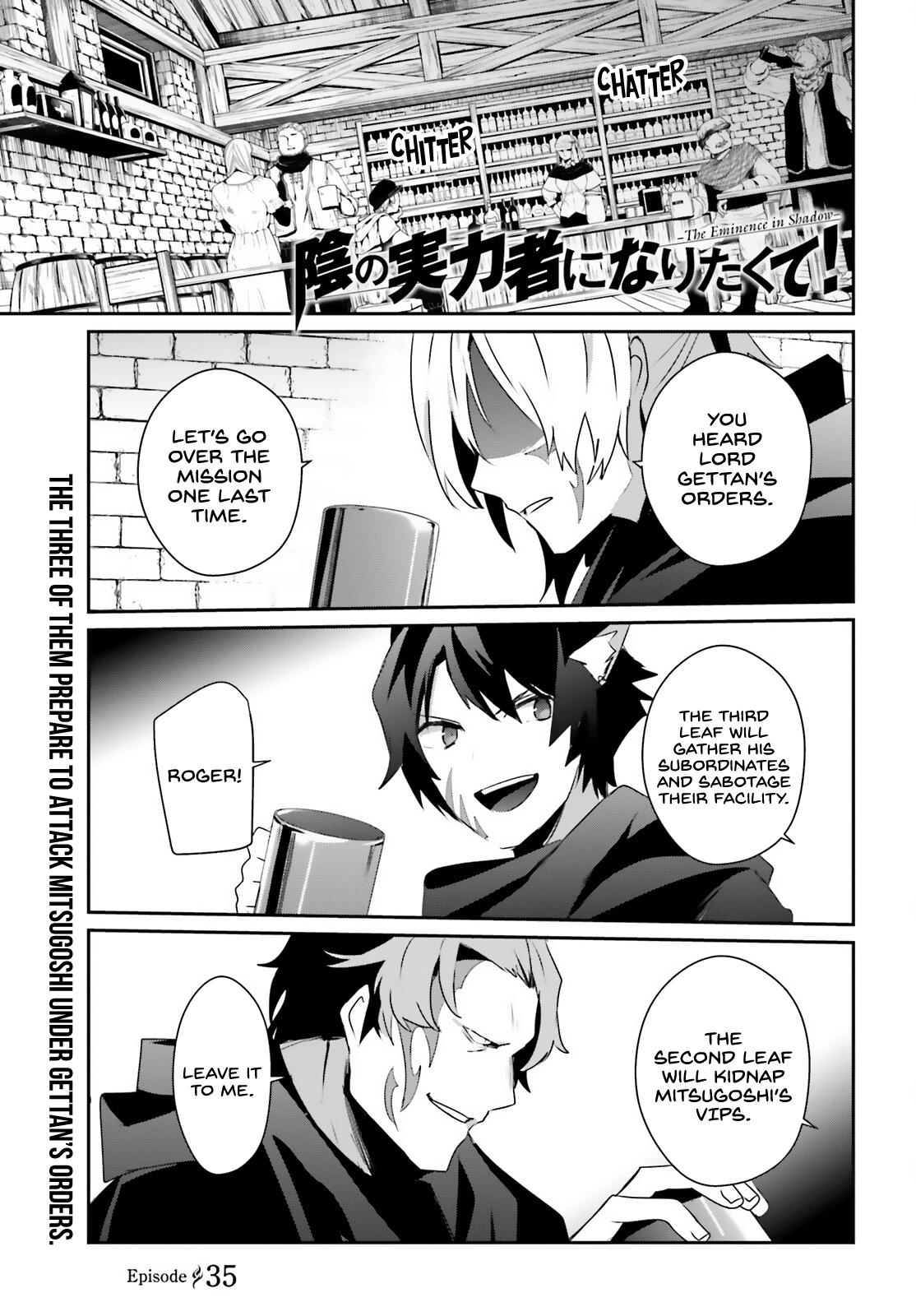 Kage no Jitsuryokusha ni Naritakute! Chap 35 - Next Chap 36