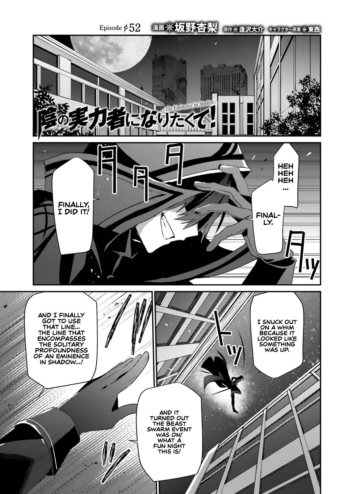 Kage no Jitsuryokusha ni Naritakute! Chap 52 - Next Chap 53