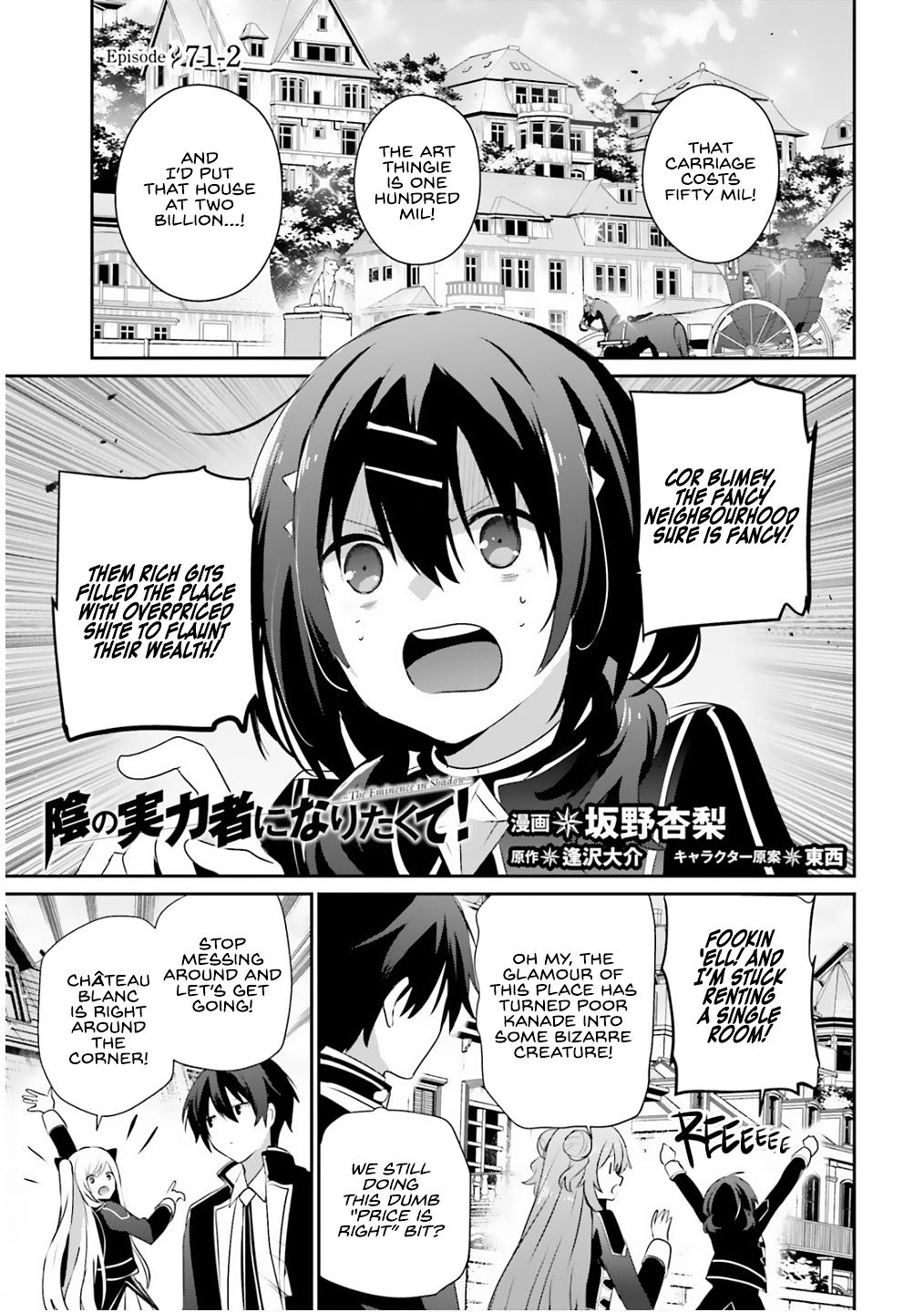 Kage no Jitsuryokusha ni Naritakute! Chap 71.2 - Next Chap 72.2
