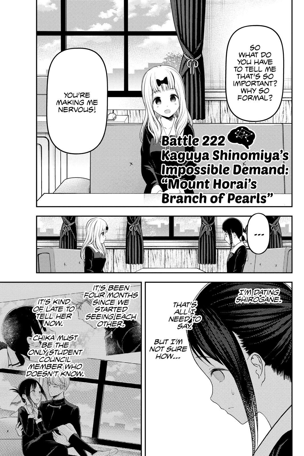 Kaguya-sama - Love Is War Chap 222 - Next Chap 223