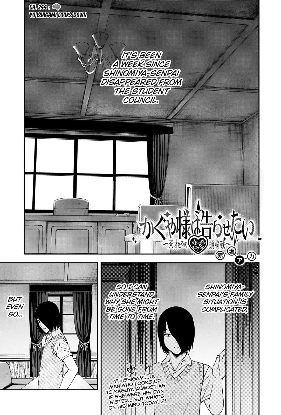 Kaguya-sama - Love Is War Chap 244 - Next Chap 245