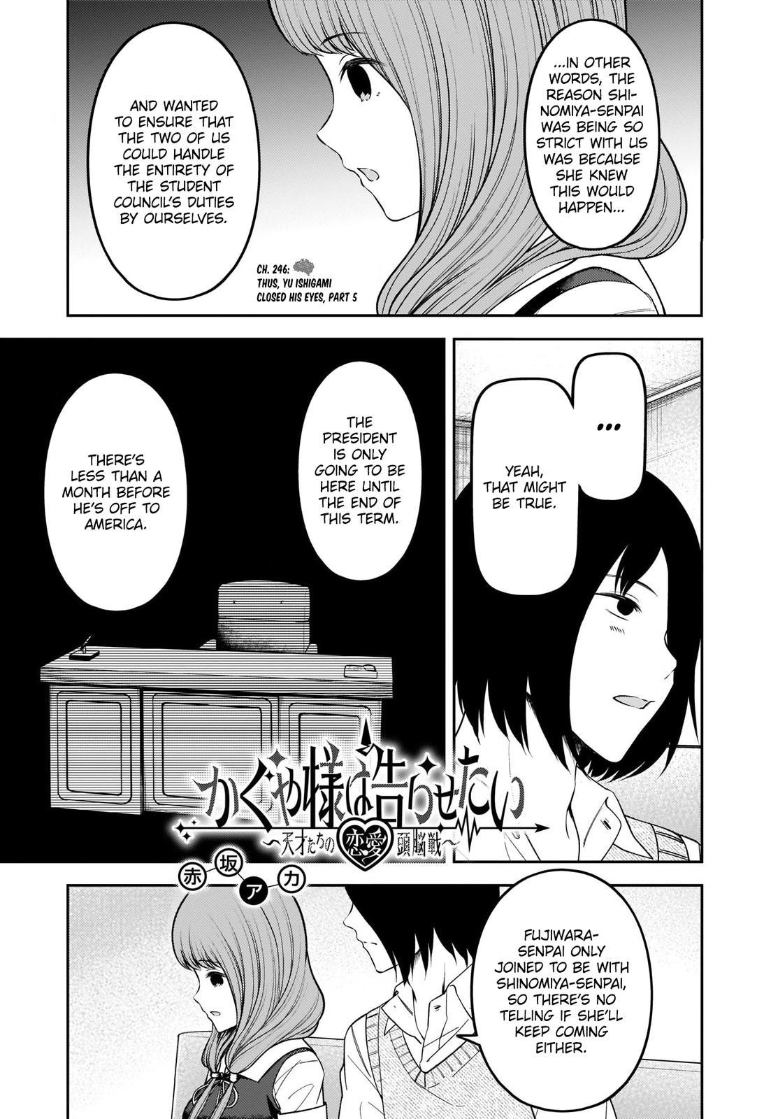Kaguya-sama - Love Is War Chap 246 - Next Chap 247