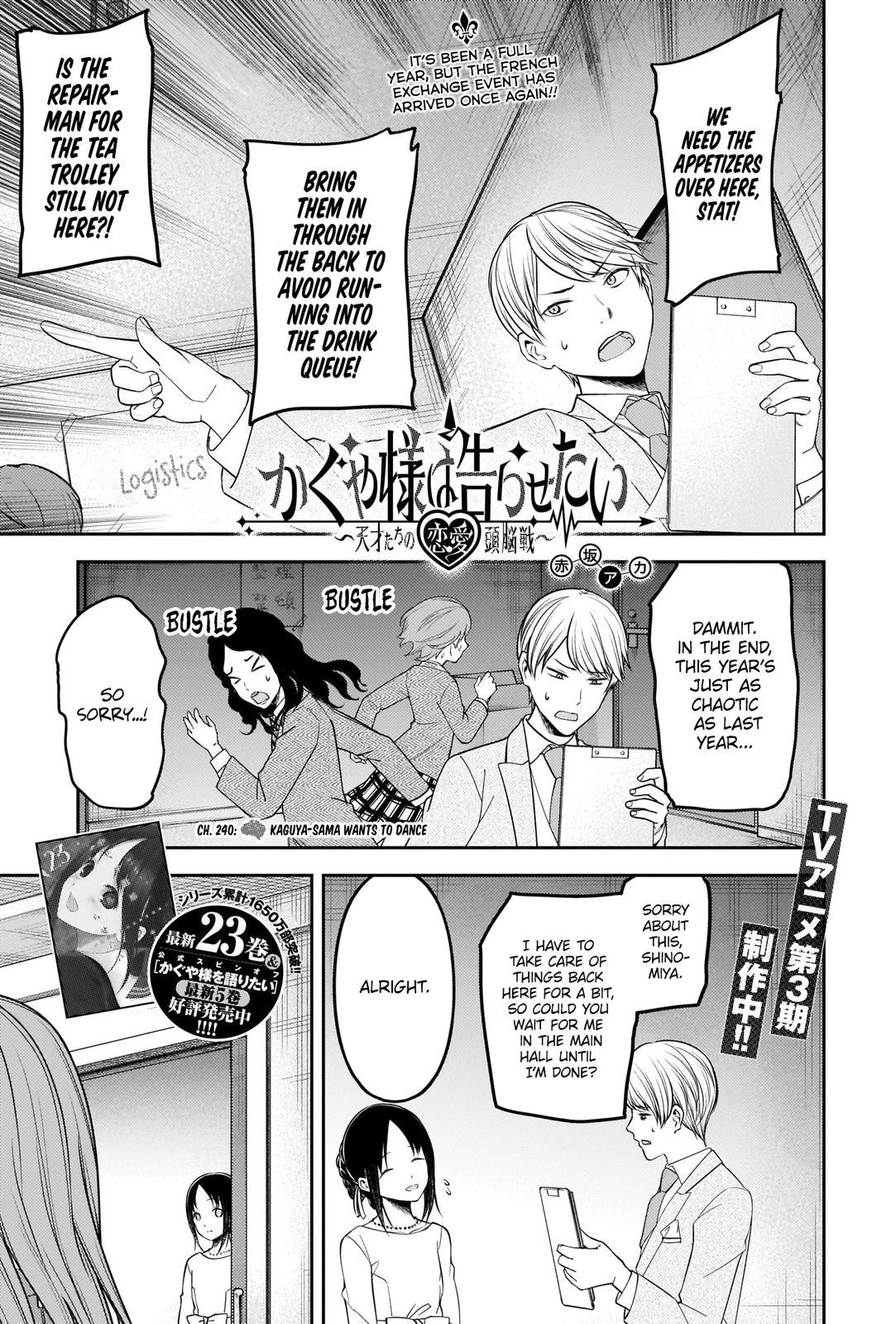 Kaguya-sama - Love Is War Chap 240 - Next Chap 241