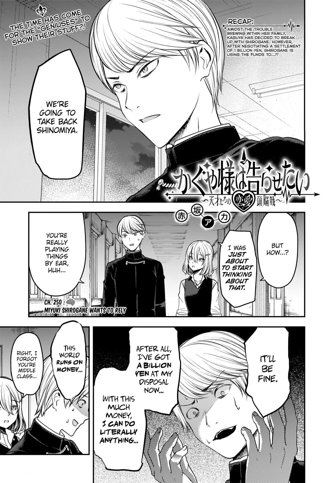 Kaguya-sama - Love Is War Chap 250 - Next Chap 251