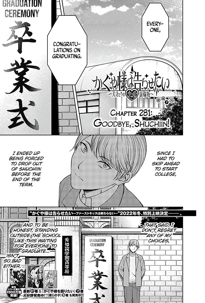 Kaguya-sama - Love Is War Chap 281 - Next Chap 282