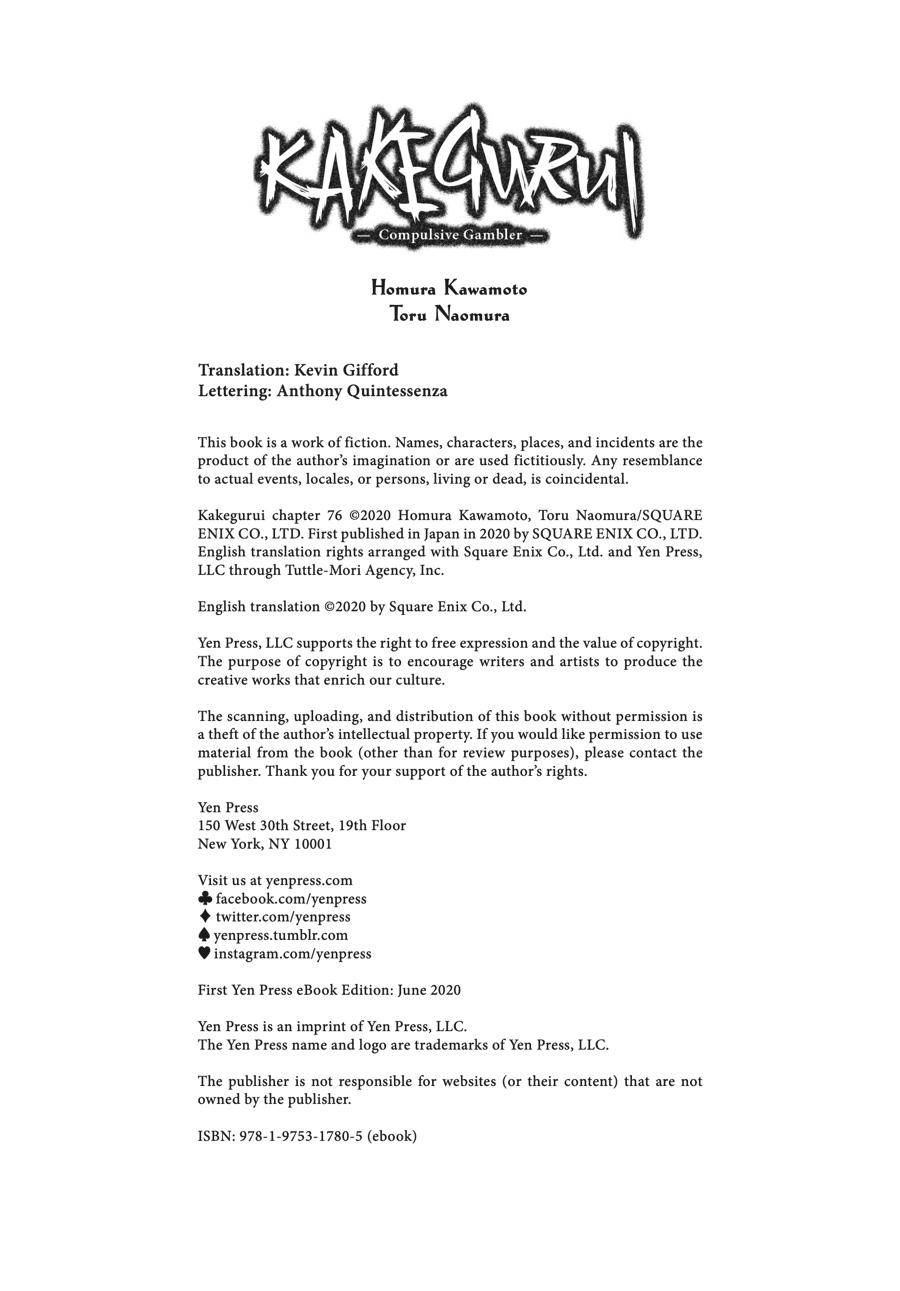 Kakegurui Chap 76 - Next Chap 77