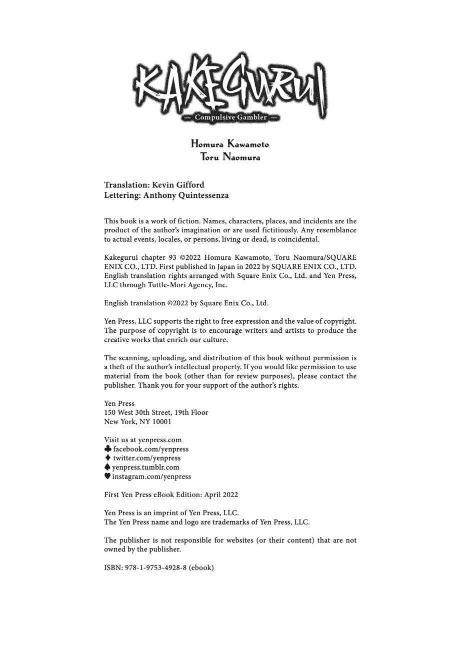 Kakegurui Chap 93 - Next Chap 94