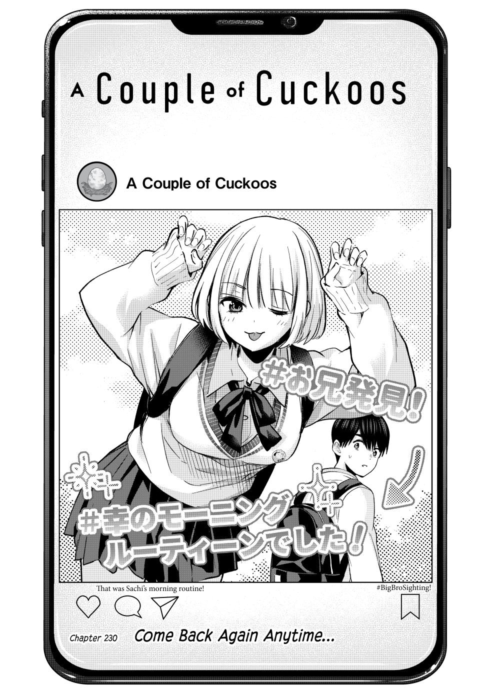 Kakkou no Iinazuke Chap 230 - Next Chap 231