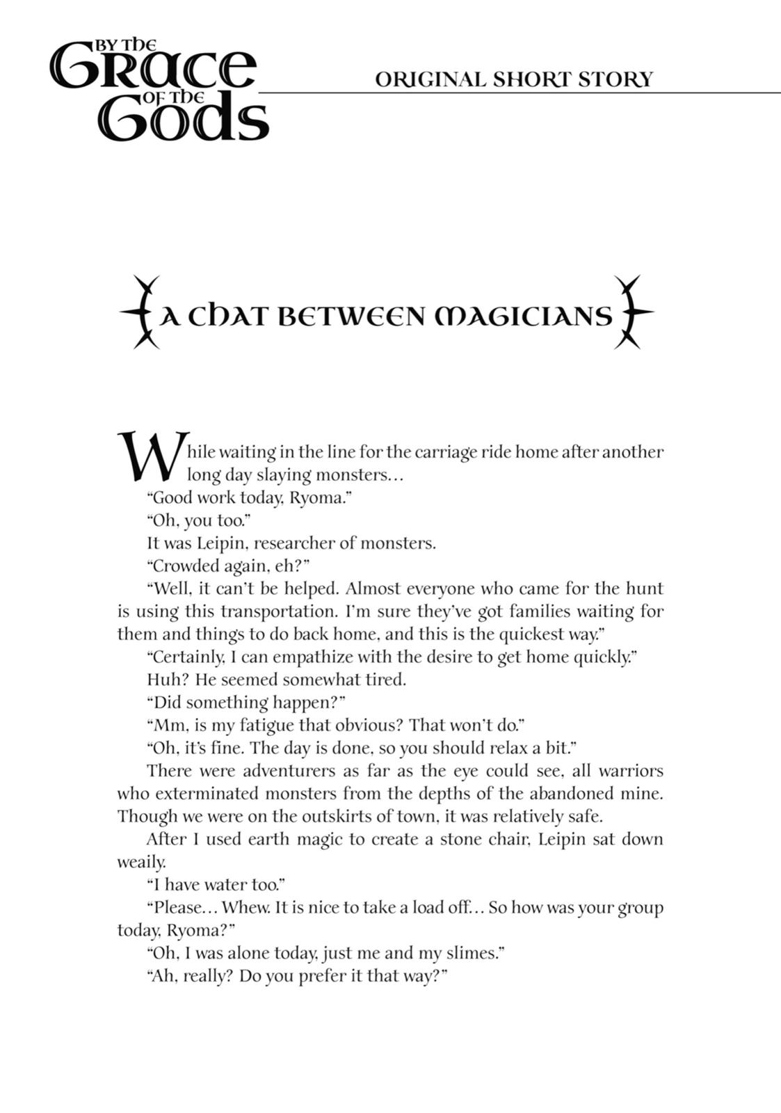 Kami-tachi ni Hirowareta Otoko Chap 26.5 - Next Chap 27.5