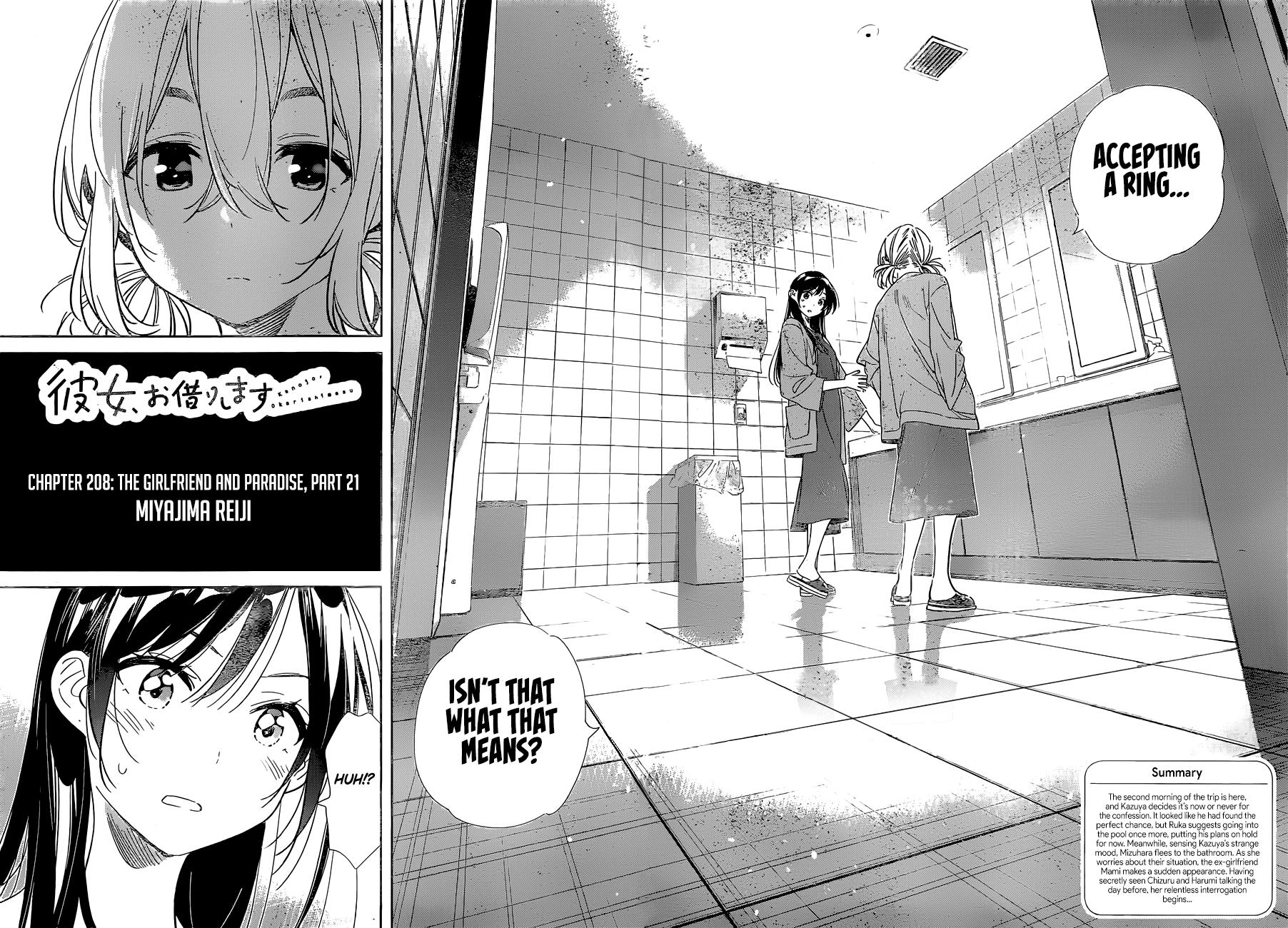 Rent-A-Girlfriend Chap 208 - Next Chap 209