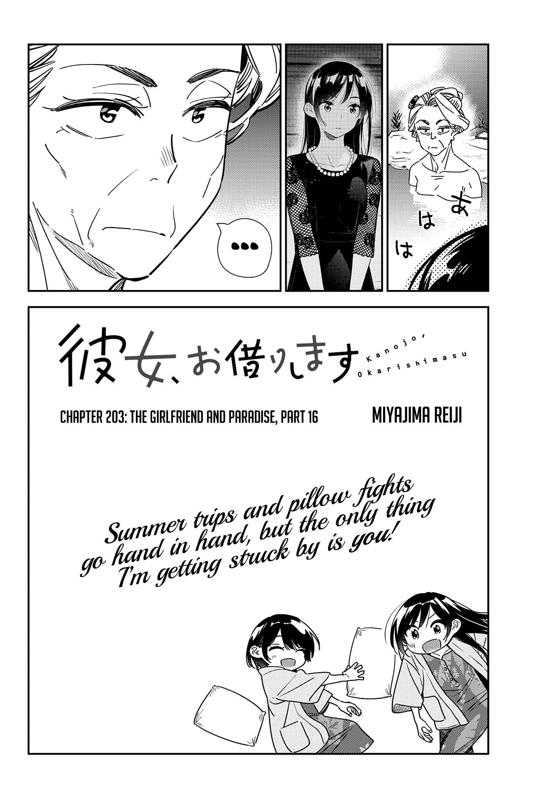 Rent-A-Girlfriend Chap 203 - Next Chap 204