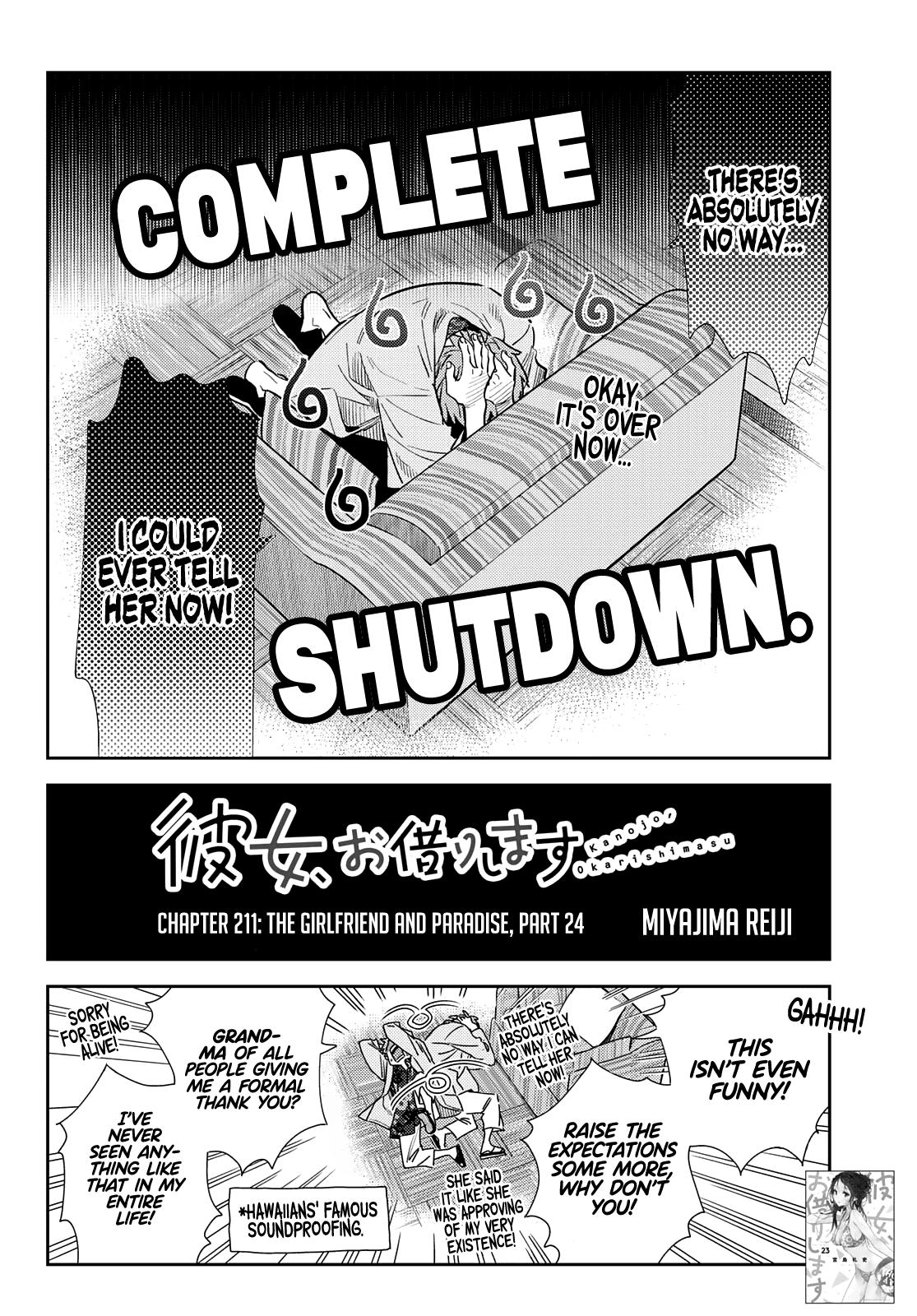 Rent-A-Girlfriend Chap 211 - Next Chap 212