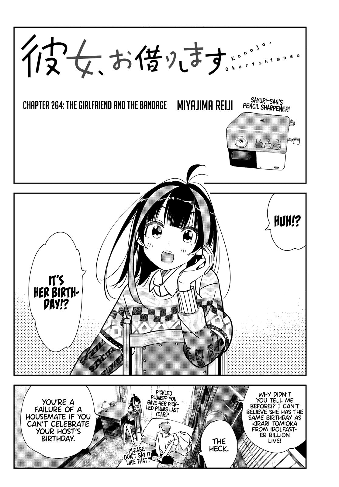 Rent-A-Girlfriend Chap 264 - Next Chap 265