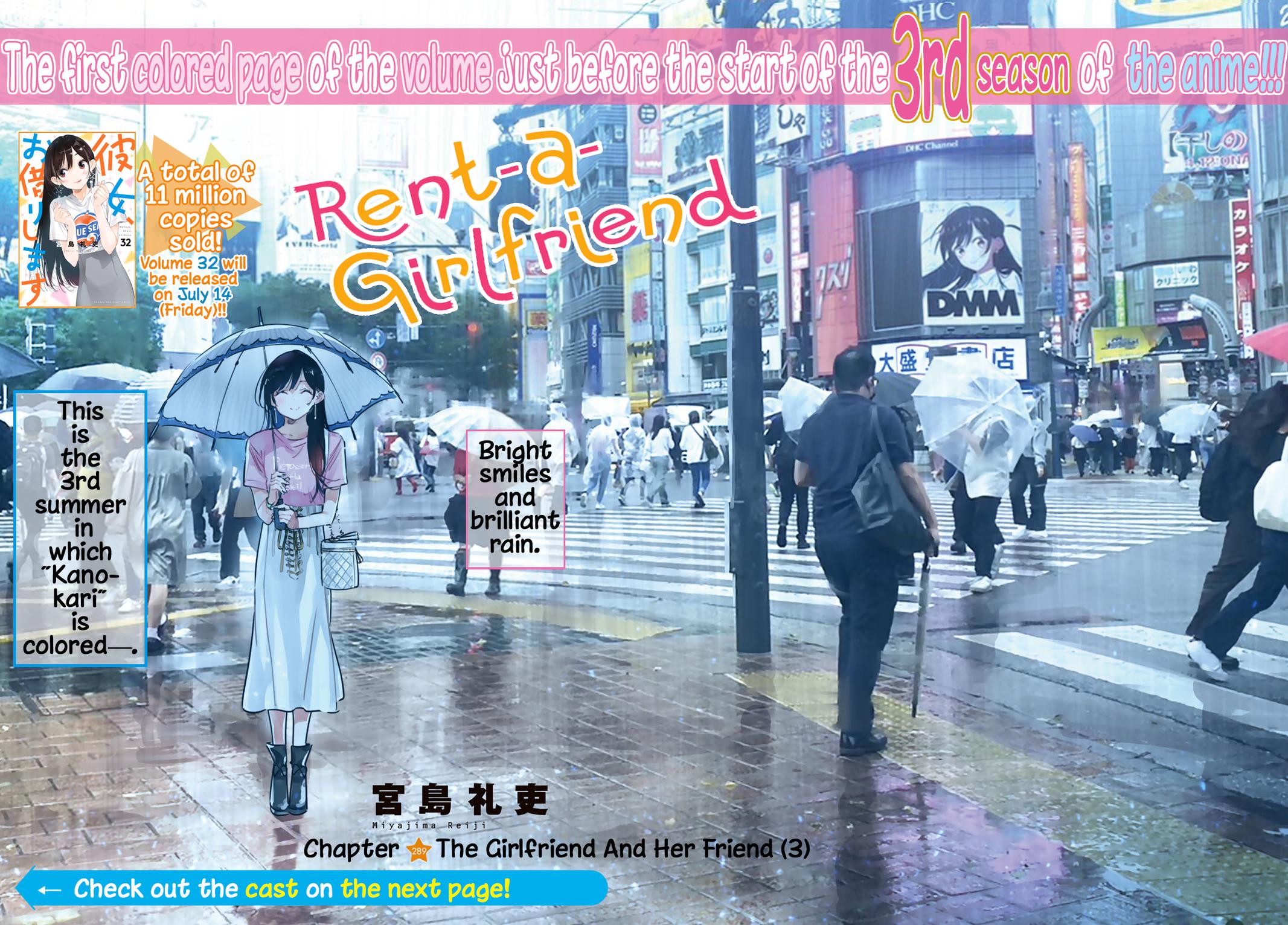 Rent-A-Girlfriend Chap 289 - Next Chap 290