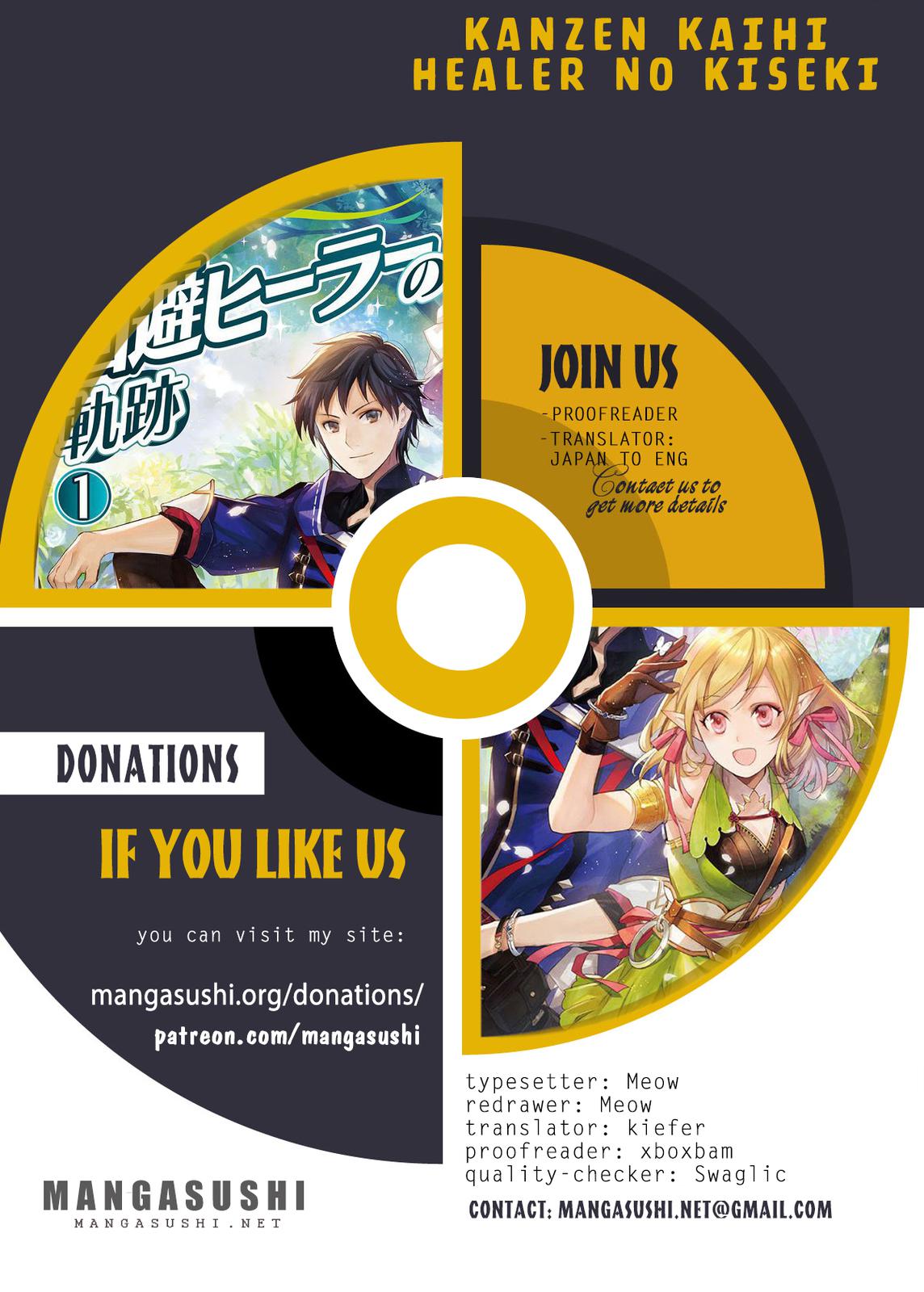 Kanzen Kaihi Healer no Kiseki Chap 36.1 - Next Chap 37.1