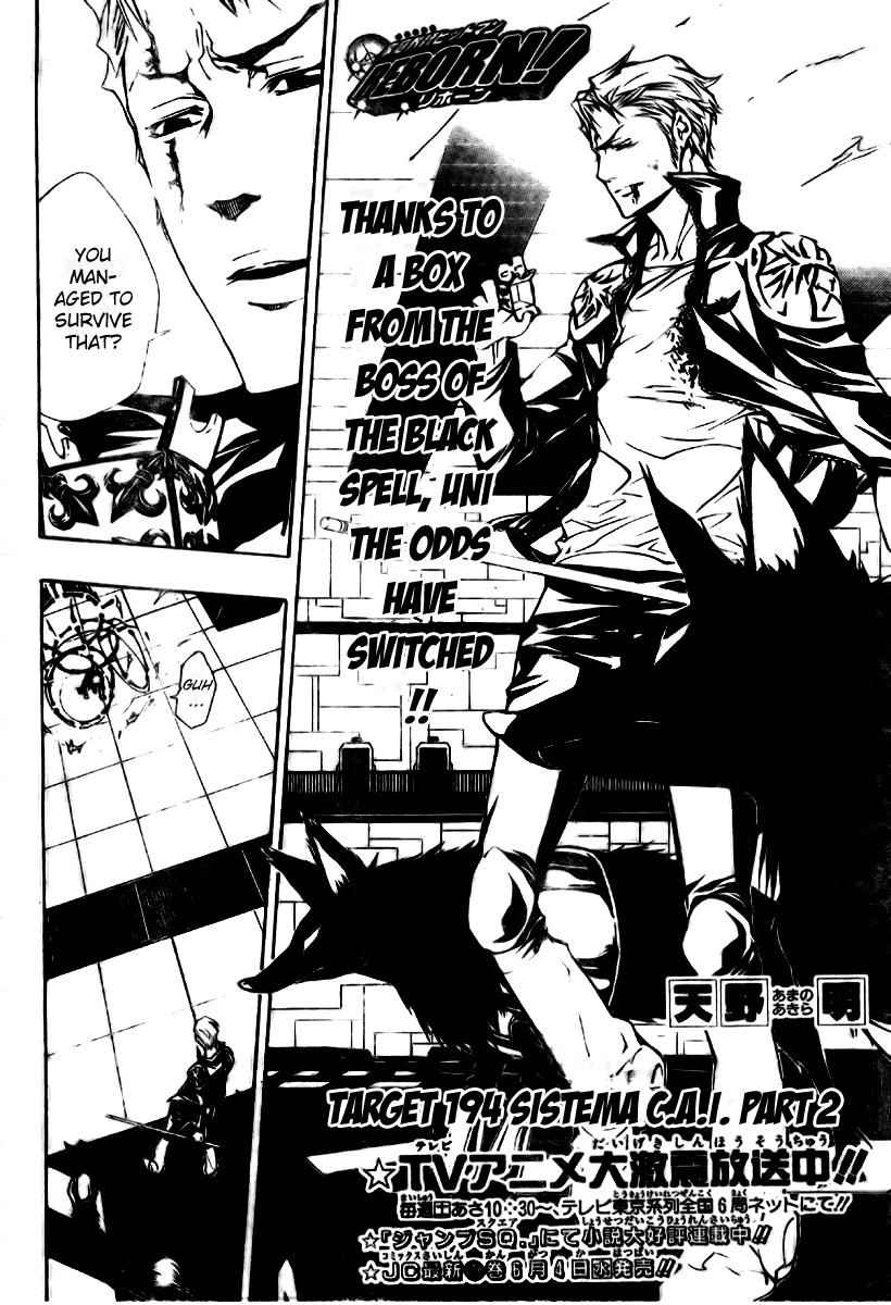 Katekyo Hitman Reborn! Chap 194 - Next Chap 195