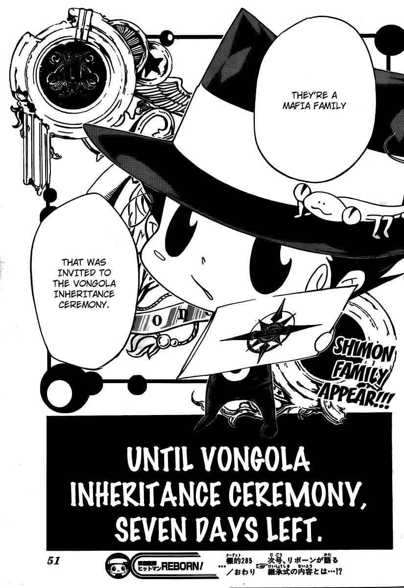 Katekyo Hitman Reborn! Chap 285 - Next Chap 286