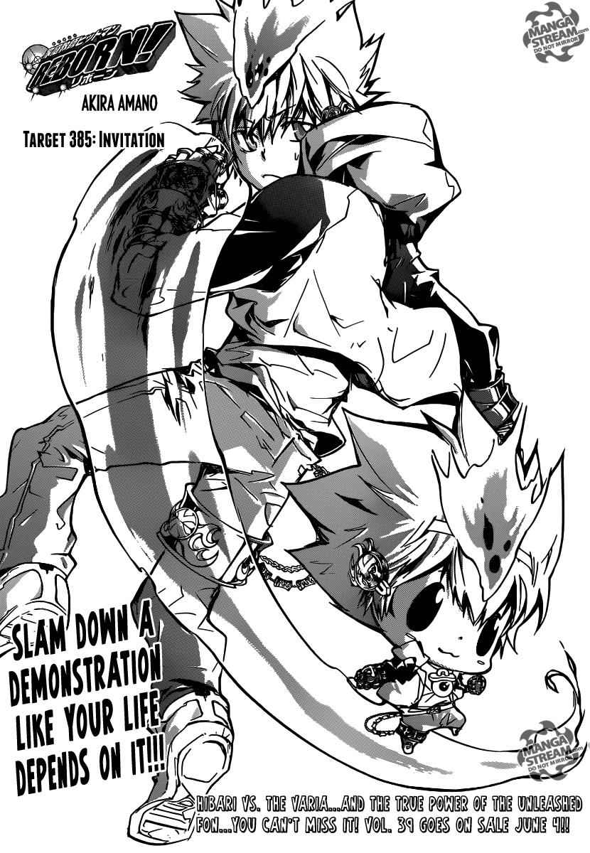 Katekyo Hitman Reborn! Chap 385 - Next Chap 386