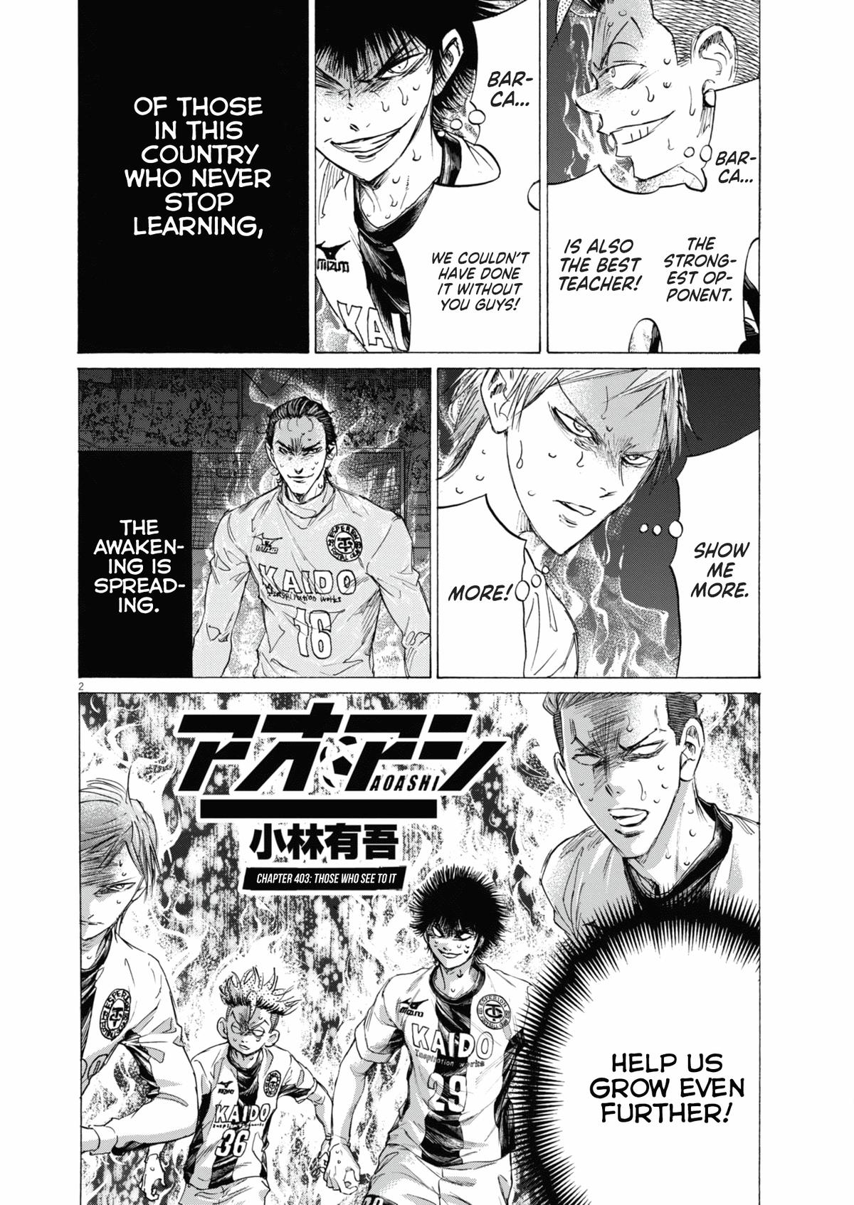 Ao Ashi Chap 403 - Next Chap 404