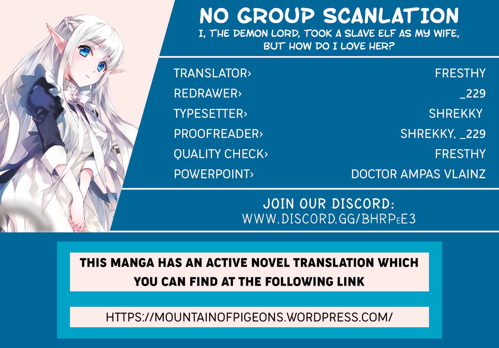 Maou no Ore ga Dorei Elf wo Yome ni Shitanda ga, Dou Medereba Ii? Chap 2 - Next Chap 3