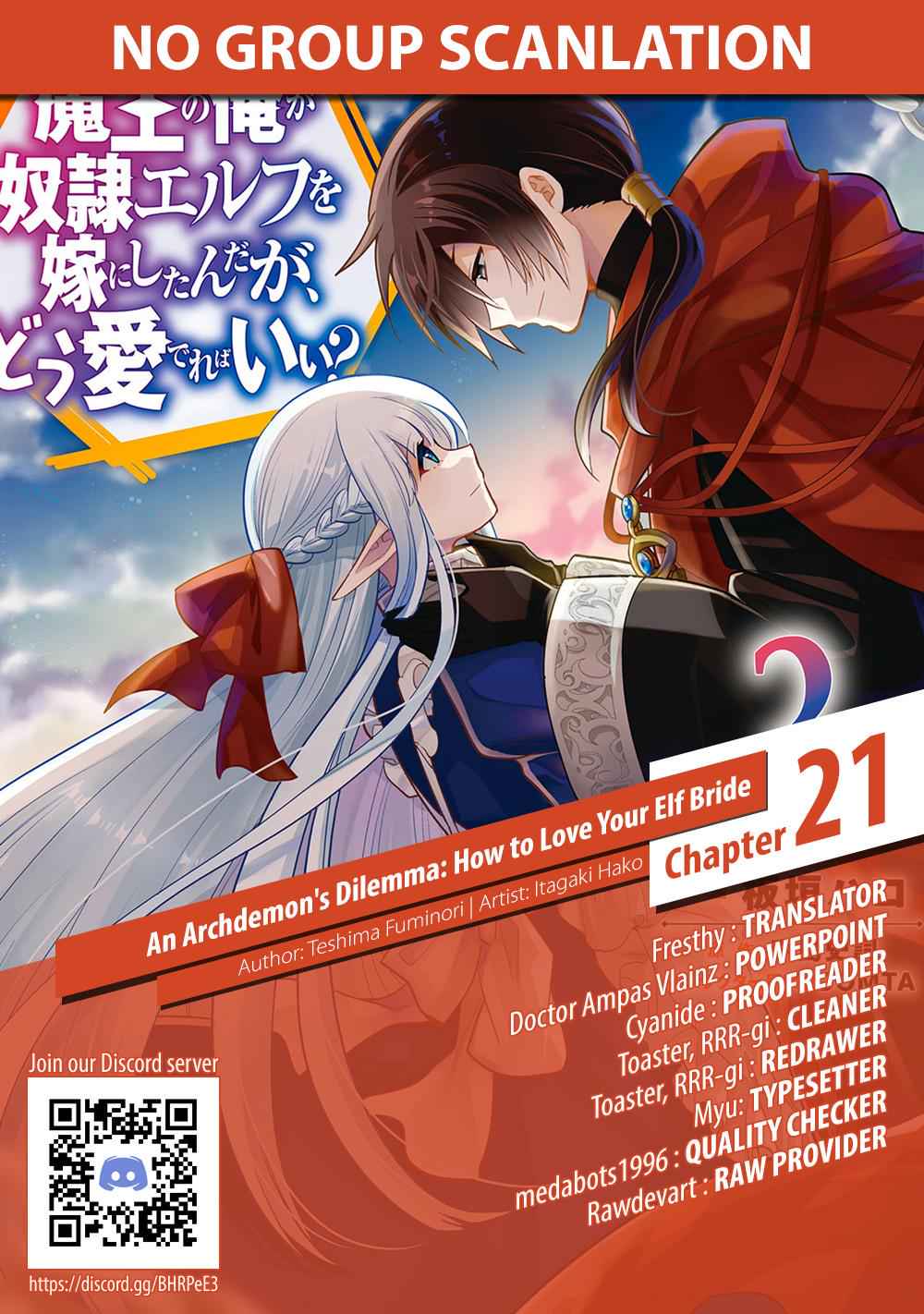 Maou no Ore ga Dorei Elf wo Yome ni Shitanda ga, Dou Medereba Ii? Chap 21 - Next Chap 22