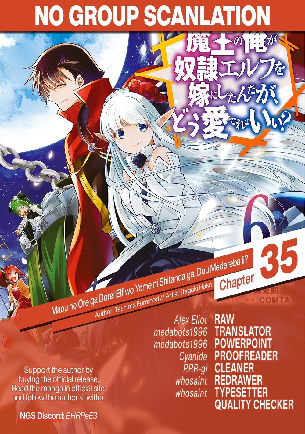 Maou no Ore ga Dorei Elf wo Yome ni Shitanda ga, Dou Medereba Ii? Chap 35 - Next Chap 36