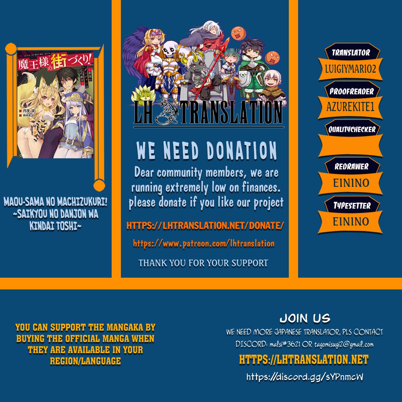 Maou-sama no Machizukuri Chap 48 - Next Chap 49