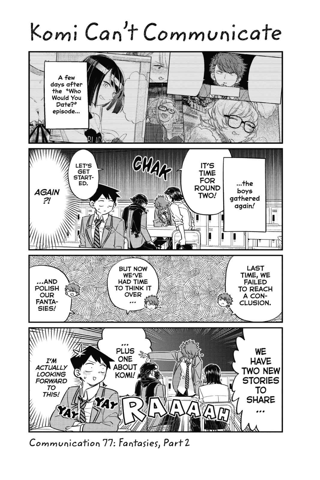 Komi Can't Communicate Chap 77 - Next Chap 78