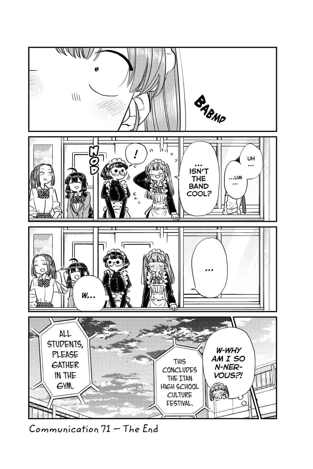 Komi Can't Communicate Chap 71 - Next Chap 72