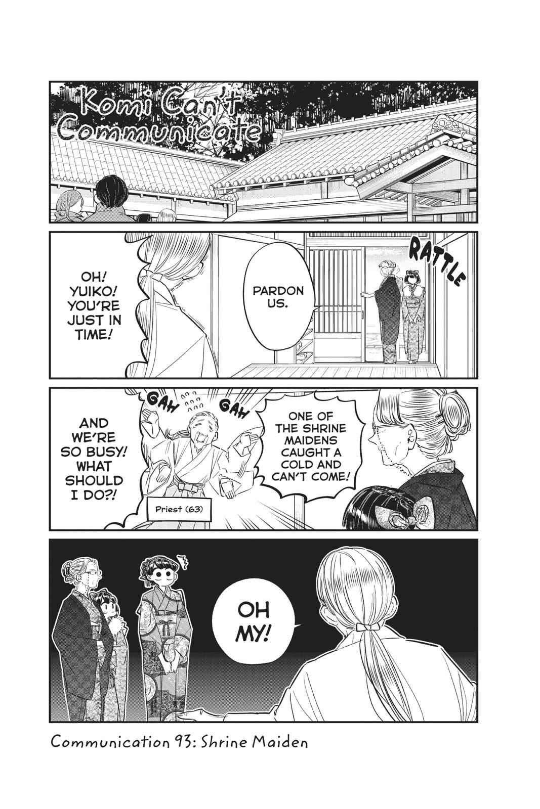 Komi Can't Communicate Chap 93 - Next Chap 94