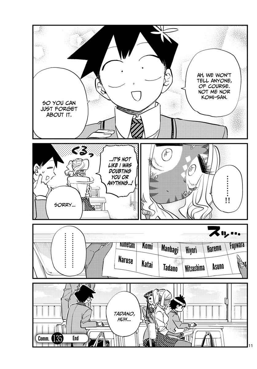 Komi Can't Communicate Chap 135 - Next Chap 136