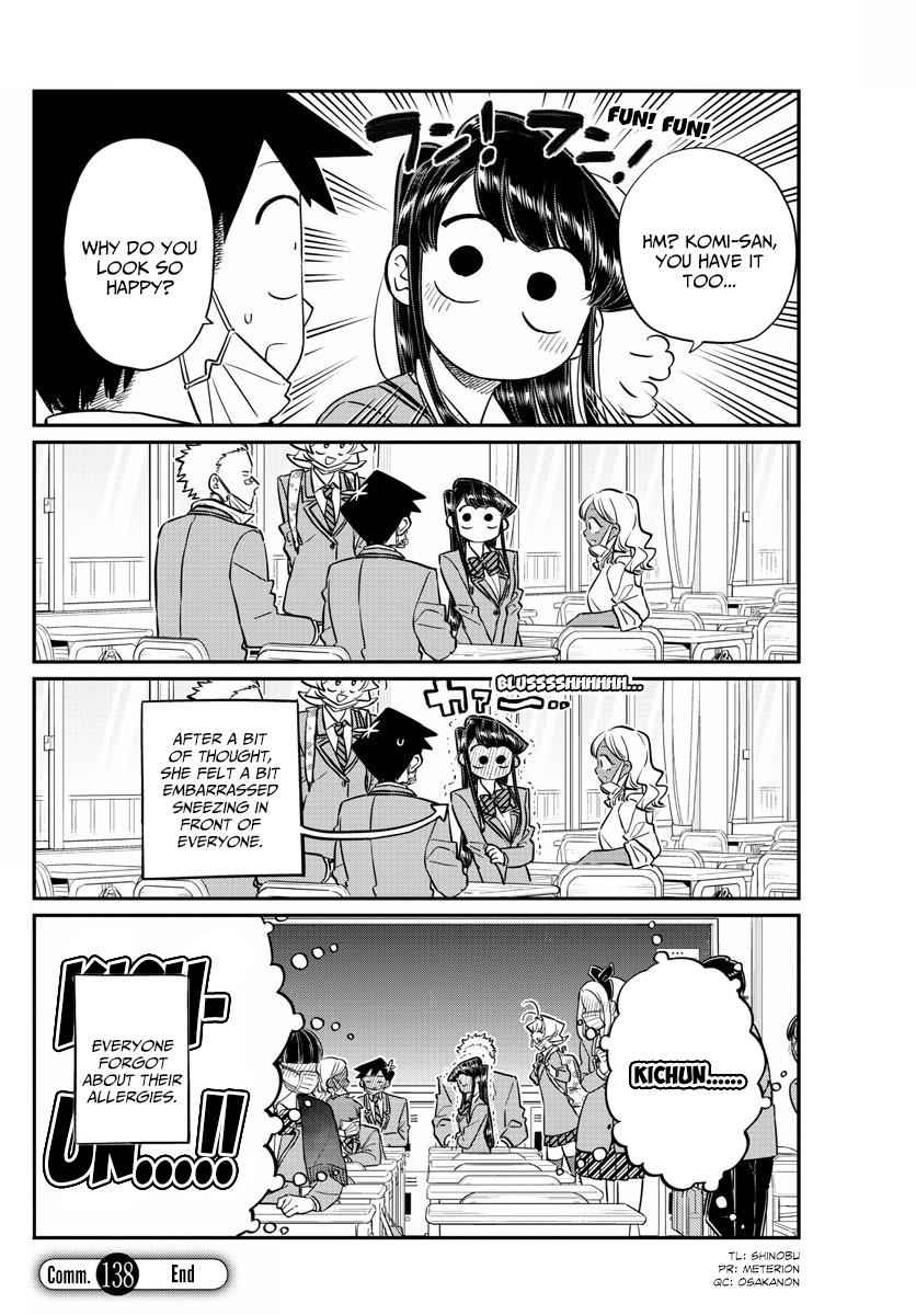 Komi Can't Communicate Chap 138 - Next Chap 139