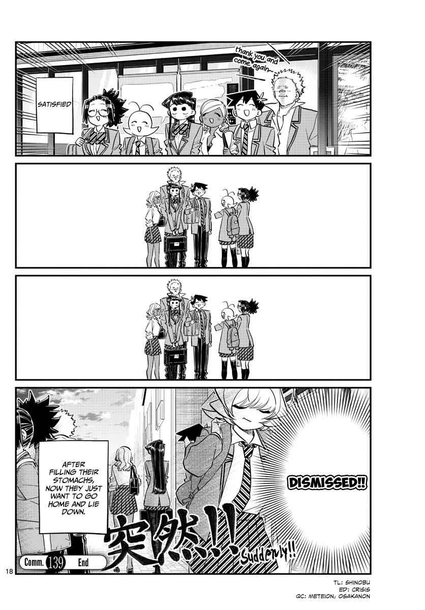 Komi Can't Communicate Chap 139 - Next Chap 140