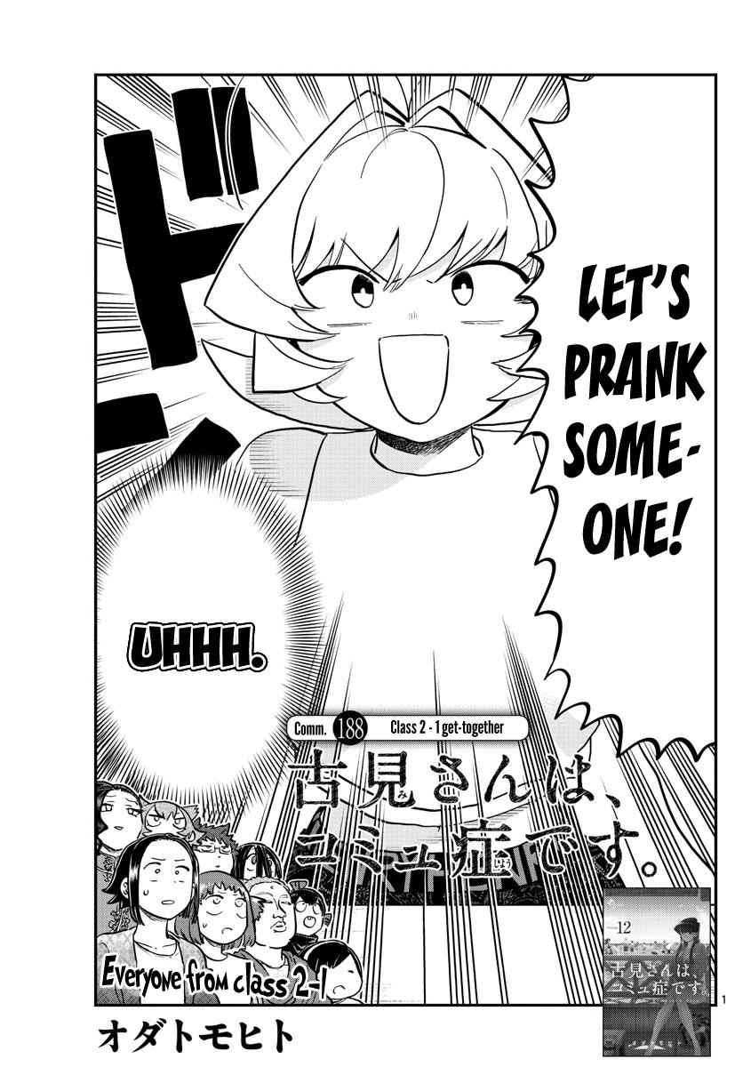 Komi Can't Communicate Chap 188 - Next Chap 189