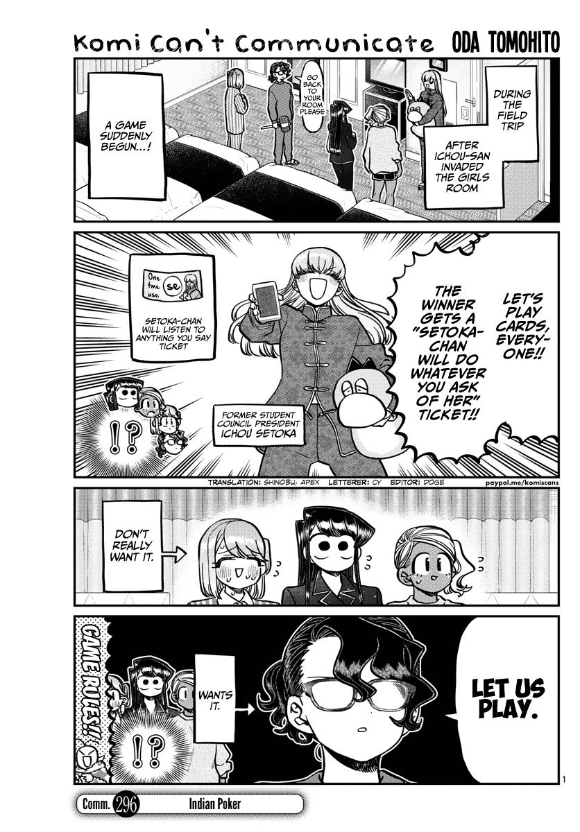 Komi Can't Communicate Chap 296 - Next Chap 297
