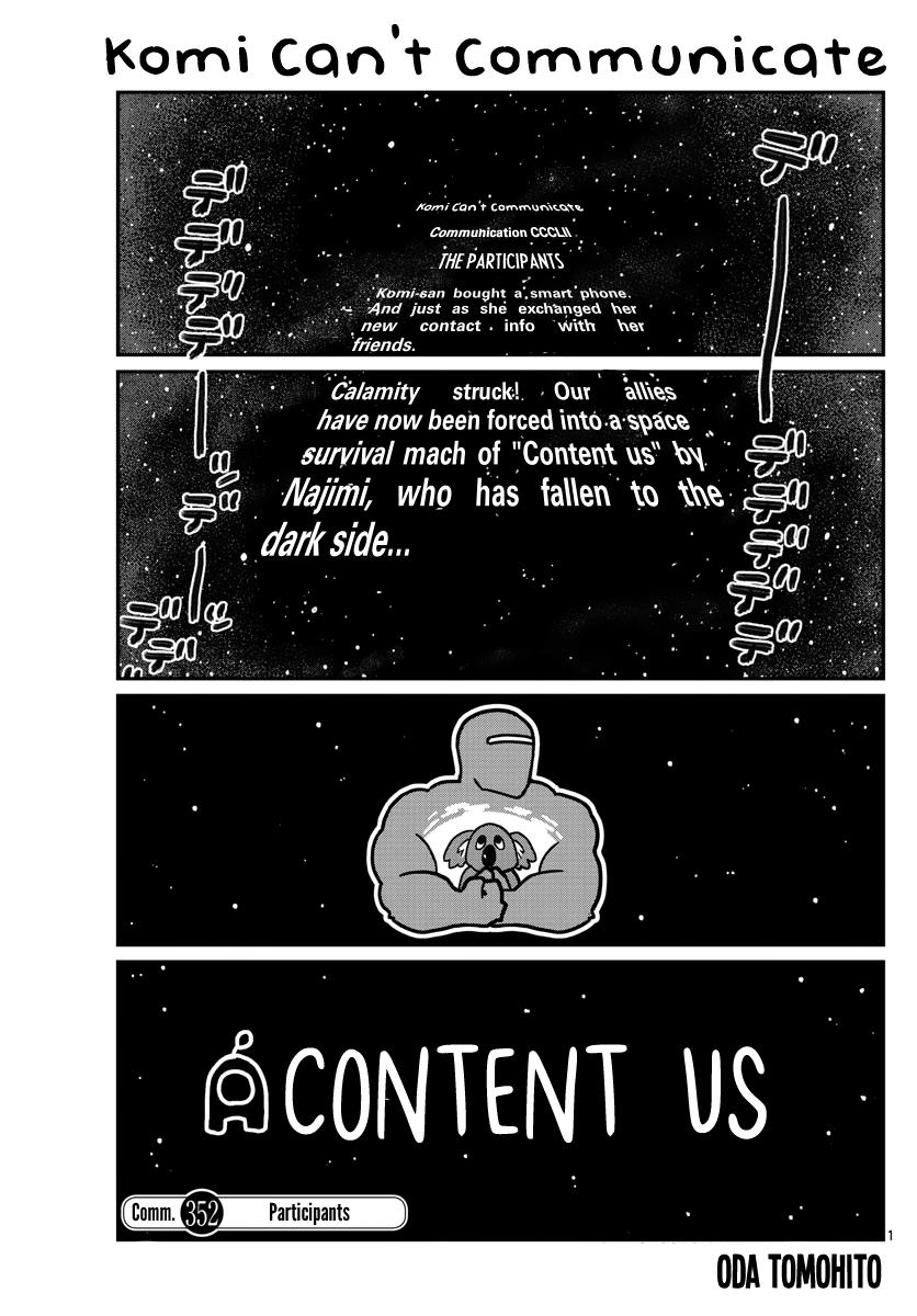 Komi Can't Communicate Chap 352 - Next Chap 353
