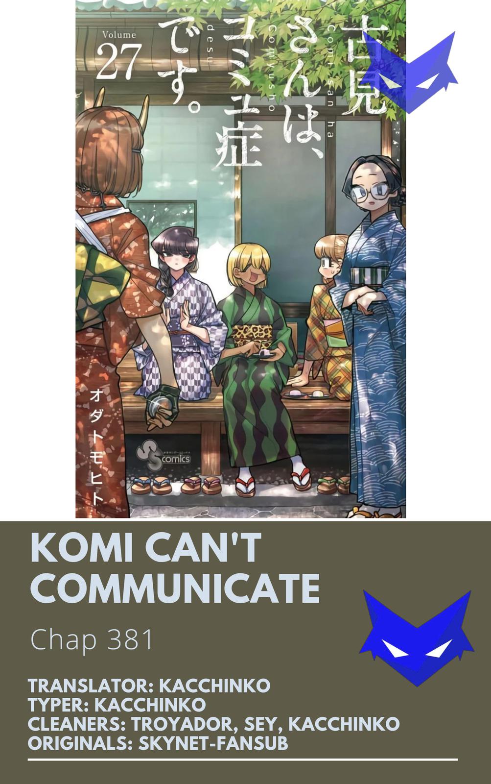 Komi Can't Communicate Chap 381 - Next Chap 382