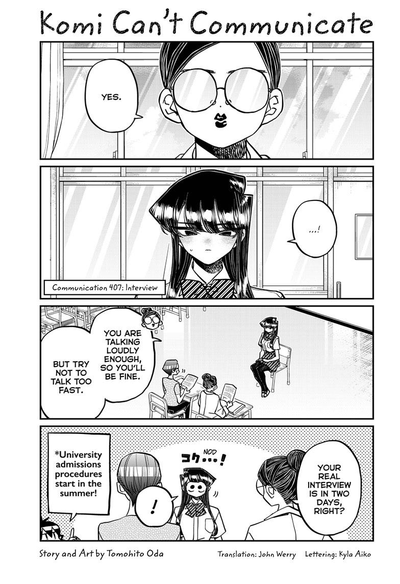 Komi Can't Communicate Chap 407 - Next Chap 408