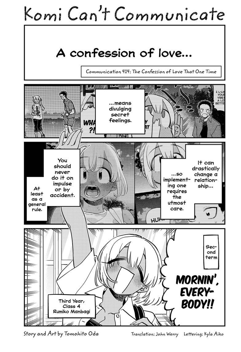 Komi Can't Communicate Chap 414 - Next Chap 415