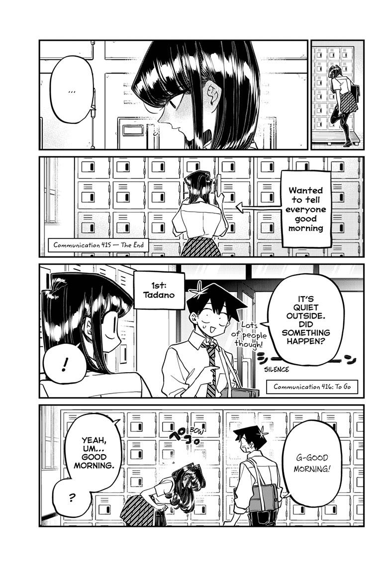 Komi Can't Communicate Chap 416 - Next Chap 417