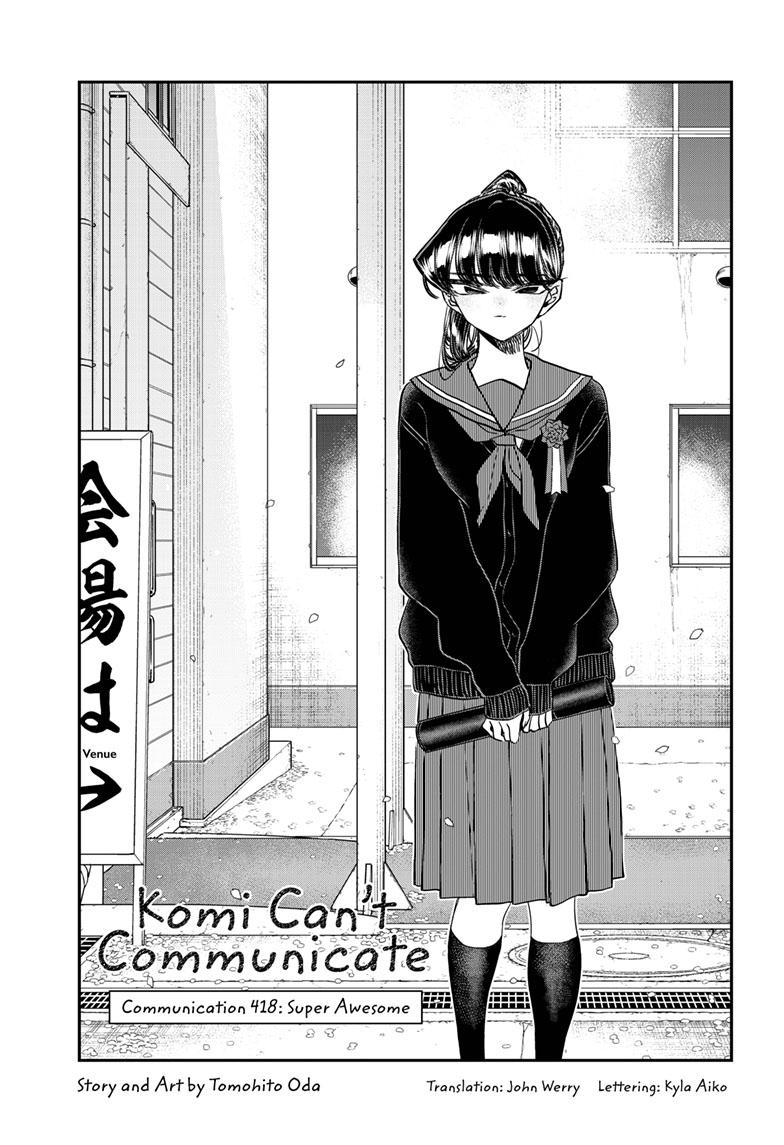 Komi Can't Communicate Chap 418 - Next Chap 419
